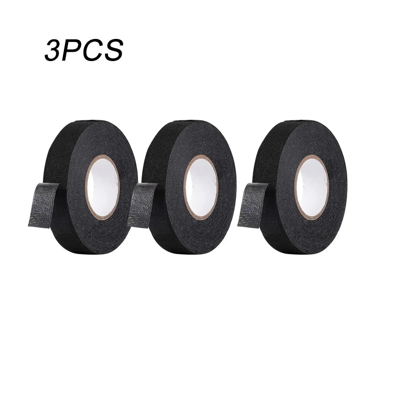 Electrical Insulating Tape Heat Resistant Harness Tape 9/15/50MM Car Cable Harness Wiring Loom Protection Waterproof Tape Beauty World Shop