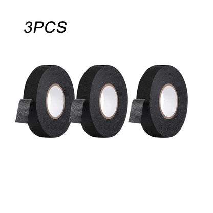 Electrical Insulating Tape Heat Resistant Harness Tape 9/15/50MM Car Cable Harness Wiring Loom Protection Waterproof Tape Beauty World Shop