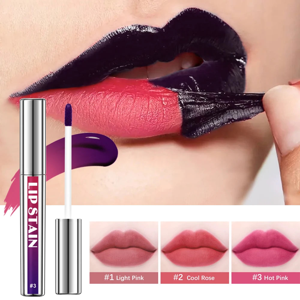 Peel Off Lip Stain Reveal Long Lasting Waterproof Pink Lip Tint Transfer Proof Non-stick Cup Natural Lip Stain Women's Cosmetics Beauty World Shop