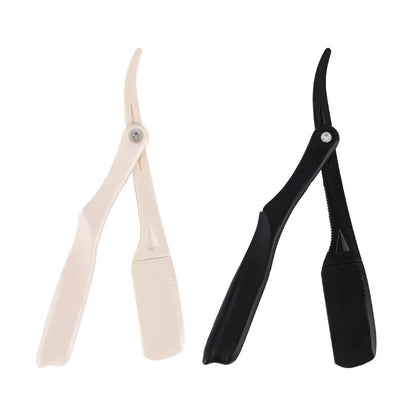 Professional Manual Shaver Straight Edge Plastic Barber Razor Folding Shaving Beard Cutter Straight Razor Wholesale Beauty World Shop