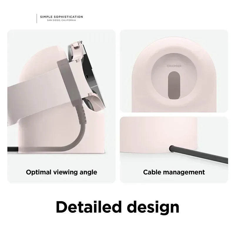 Compatible with Samsung Galaxy Watch 7 6 5 Charger Stand 40 44 46mm Galaxy Watch 5Pro Charger silicone Stand Charging base Beauty World Shop