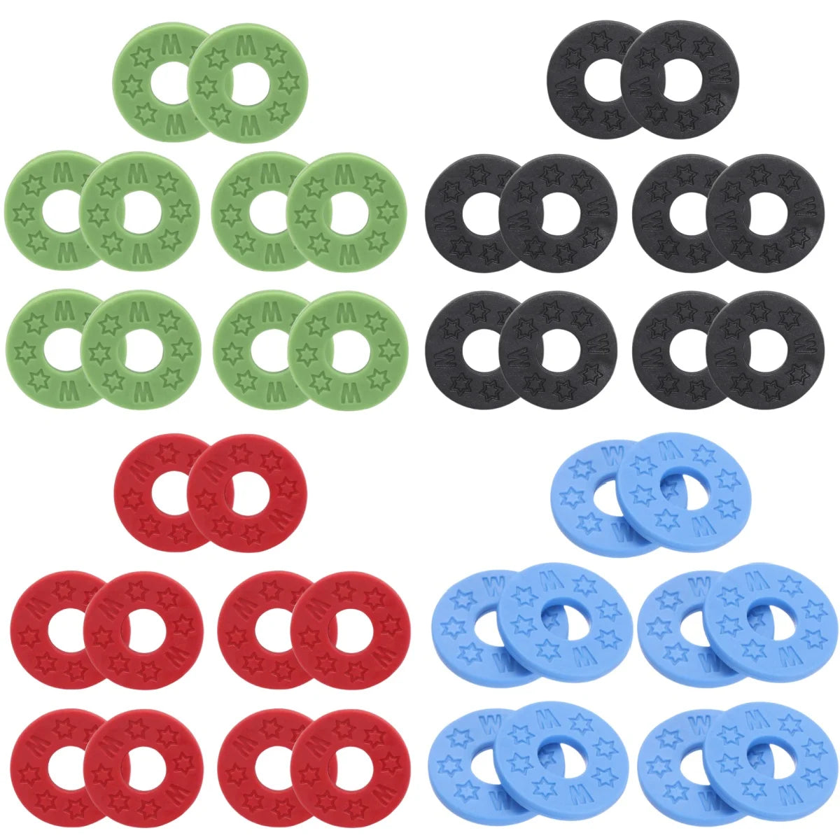 Miwayer 10 Pcs Guitar Rubber Strap Locks Anti Slip PE Pads/Secure and Safe Guitar Strap Locks Compatible Guitar Protect Beauty World Shop