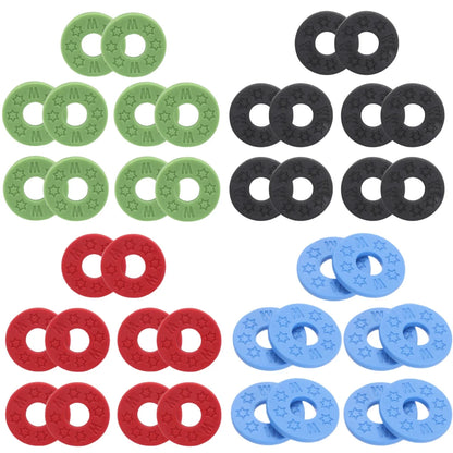 Miwayer 10 Pcs Guitar Rubber Strap Locks Anti Slip PE Pads/Secure and Safe Guitar Strap Locks Compatible Guitar Protect Beauty World Shop