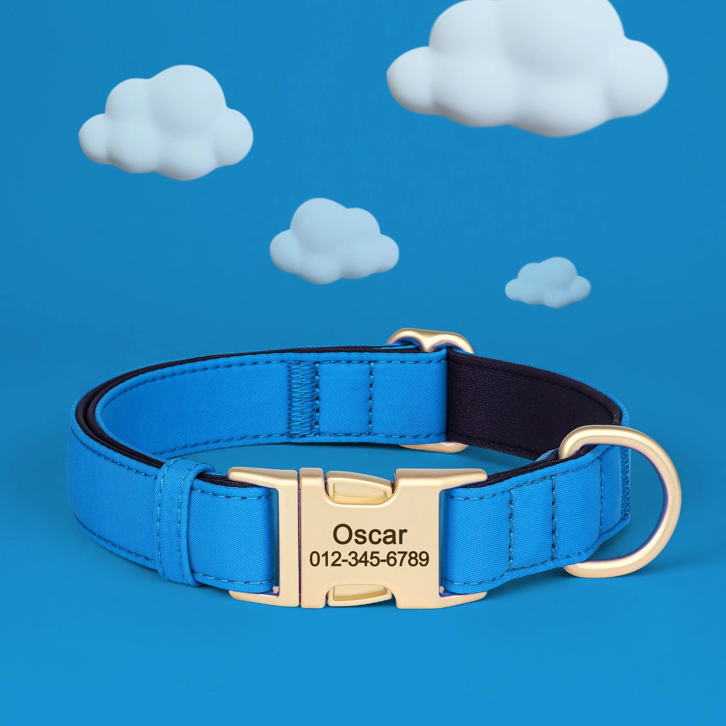 8 Colors Nylon Dog Collar Personalized Dog Collars Colorful Custom Pet ID Collars Necklace Breathable for Small Medium Dogs Pug