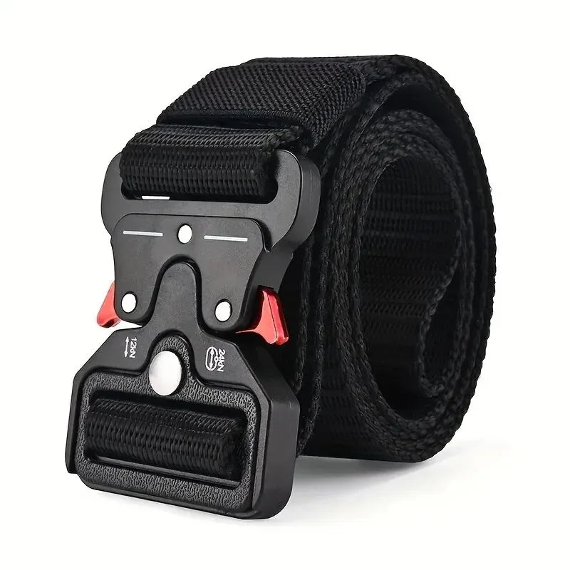 Compass Multi-Function Outdoor Tactical Belt for Men and Women Durable Quick-Dry Canvas Nylon Webbing Hiking Camping Sport Gear Beauty Fashion