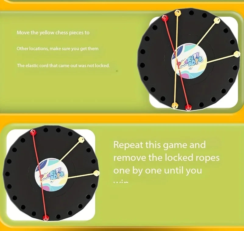 Rope Untying Challenge Educational Toys Kid Rope Knots Sensory Social Board Game Decryption Game Logic Thinking Training Toys Beauty World Shop
