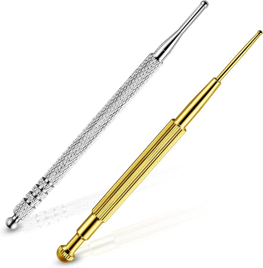 Facial Reflexology Massage Tool Retractable Acupuncture Pen Double Headed Spring Ear Care Tool Point Probe Pen Massager for Face Beauty Trend Shop