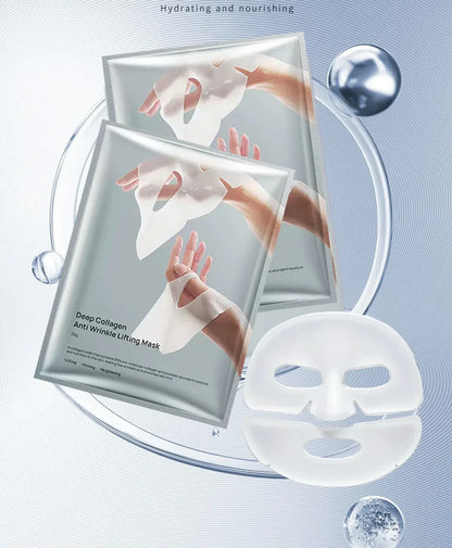 Deep Collagen Anti Wrinkle Lifting Mask Collagen Face Mask Overnight, Deep Collagen Mask for Lifting Firming Moisturizing(5Pack) Beauty Trend Shop