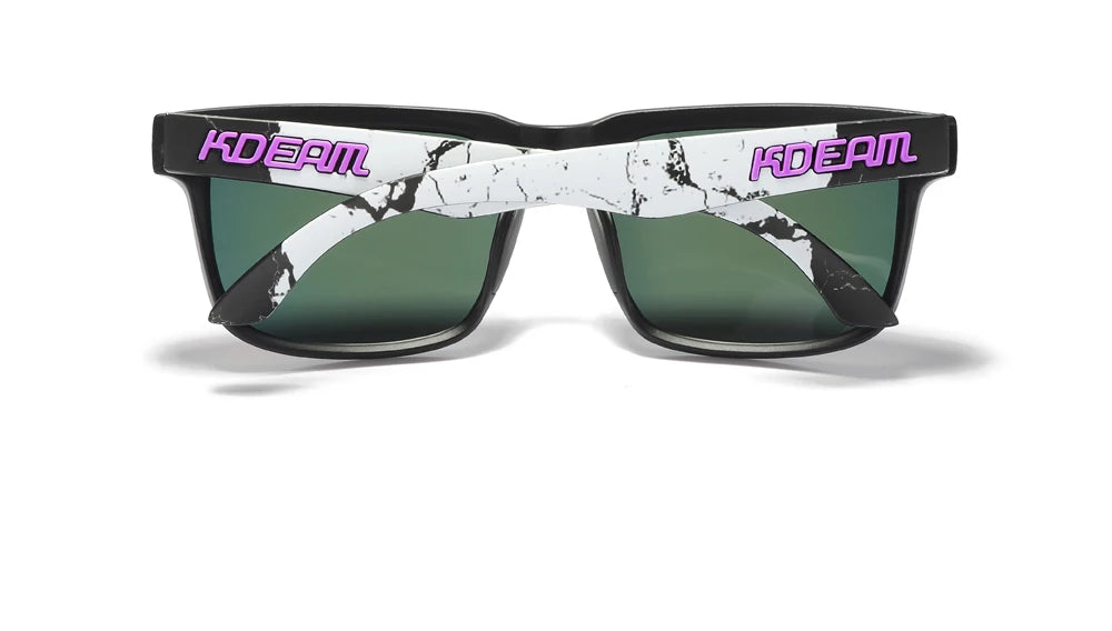 KDEAM Men's Polarized Sunglasses Square Casual Outdoors Sun Glasses Women Unisex Sunglass For Couple With Zipper Case Beauty World Shop