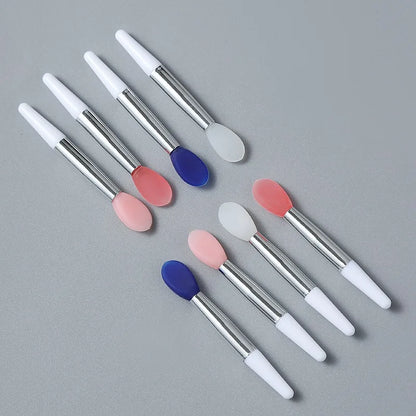 10pcs silicone lip brush mini lip mask brush portable lipstick makeup brush transparent applicator eye black stick makeup tool Beauty World Shop