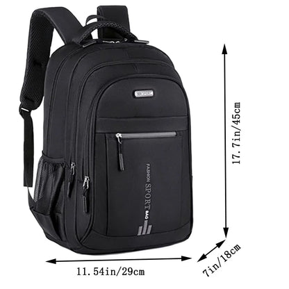 Spring new backpack male leisure business travel backpack Large capacity junior high school bag female computer men's bag Beauty World Shop
