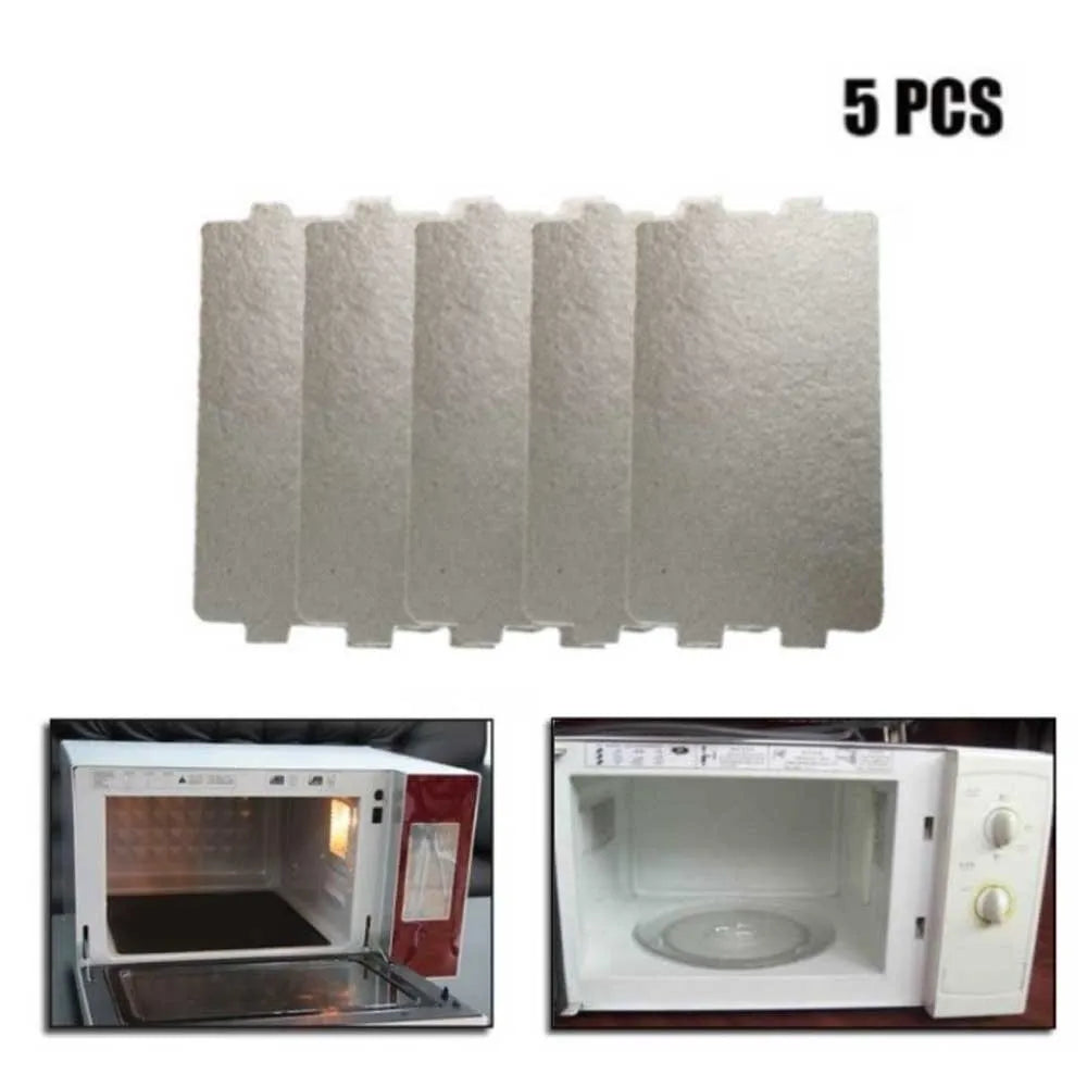 5pcs Universal Microwave Oven Mica Sheet Kitchen Accessories Wave Guide Waveguide Cover Sheet Plates 11.6 X 6.5cm Beauty World Shop