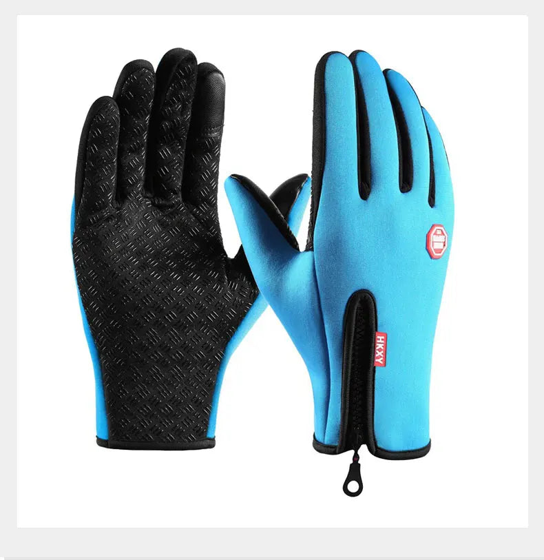 Winter Men's And Women's Warm Gloves, Waterproof And Skin Friendly Touch Screen, Suitable For Cycling And Skiing Beauty World Shop