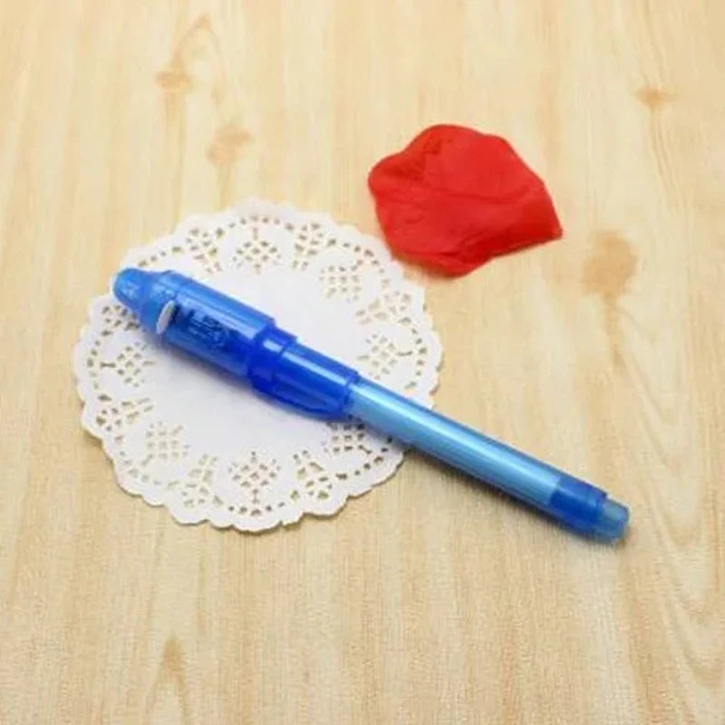 1/4Pcs Invisible Ink Pen Spy Pen with UV Light, Magic Marker for Secret Message,Treasure Box Prizes,Kids Party Favors,Toys Gift Beauty Fashion