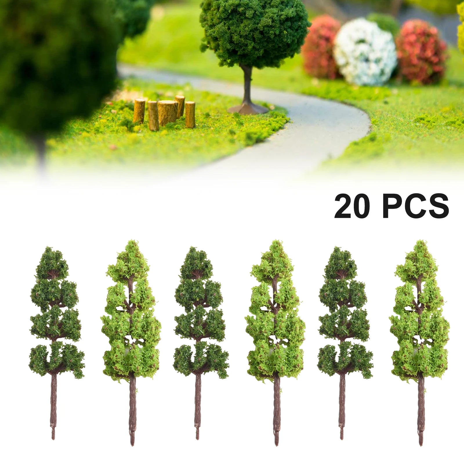 10/20/30pcs Fake Trees Artificial Miniature Tree Scenery Railroad Decoration Building Landscape Accessories DIY Diorama Garden Beauty World Shop