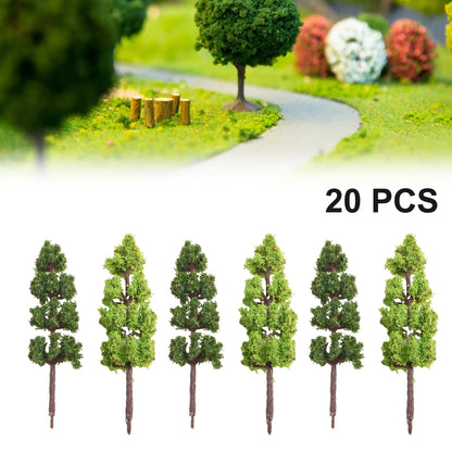 10/20/30pcs Fake Trees Artificial Miniature Tree Scenery Railroad Decoration Building Landscape Accessories DIY Diorama Garden Beauty World Shop