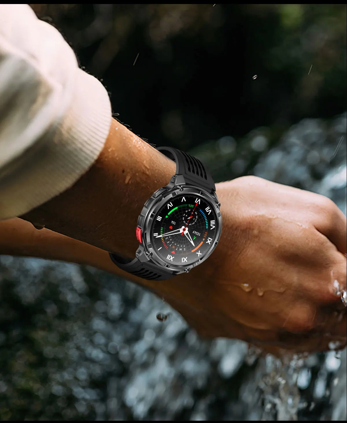 2026 New T-Rex3 Pro 1100mAh Battery Smart Watch GPS path 5ATM Waterproof Sports Run tracker Outdoors Compass Military Smartwatch Beauty World Shop