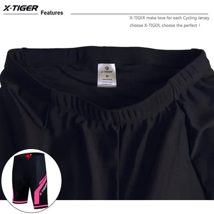 X-TIGER Women Cycling Shorts 5D Gel Padded Shockproof MTB Mountian Bicycle Shorts Road Racing Bike Shorts Summer Outfit Clothing Beauty World Shop