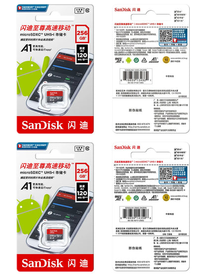 Original Sandisk Memory Card 256GB 128GB 64GB 32GB TF micro sd card Class 10 UHS-1 flash card Memory Microsd for Samrtphone PC Beauty World Shop