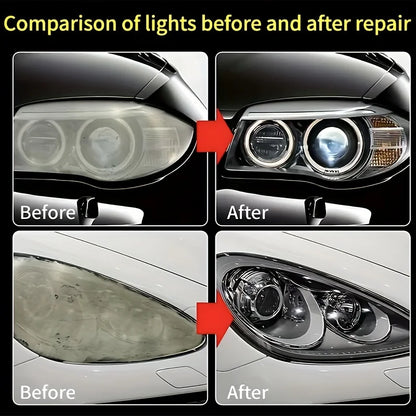 Car Headlight Restoration Polishing Kit - Scratch Remover & Oxidation Cleaner Repair Paste for Headlamp Assembly Beauty World Shop