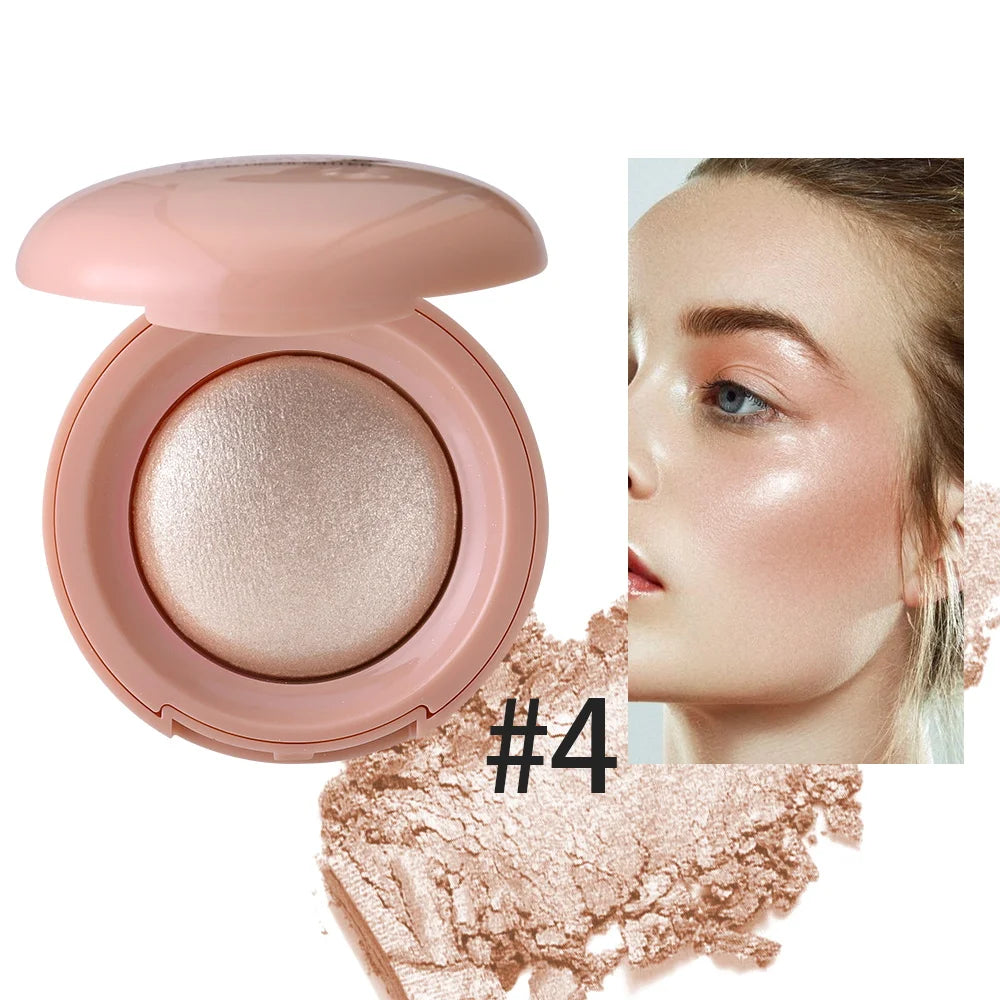 Long-lasting Waterproof Fine Shimmer Highlighter, Natural Glossy Effect, Brighten the Contour and Modify the Face Beauty World Shop