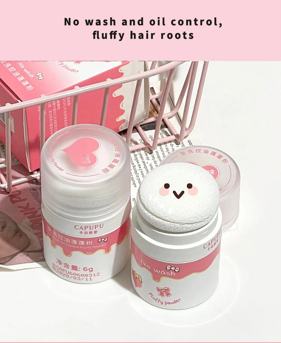 Hair mark powder cosmetic filling reissue artifact fluffy powder lazy powder powder control oil non-washing powder girl Beauty Trend Shop