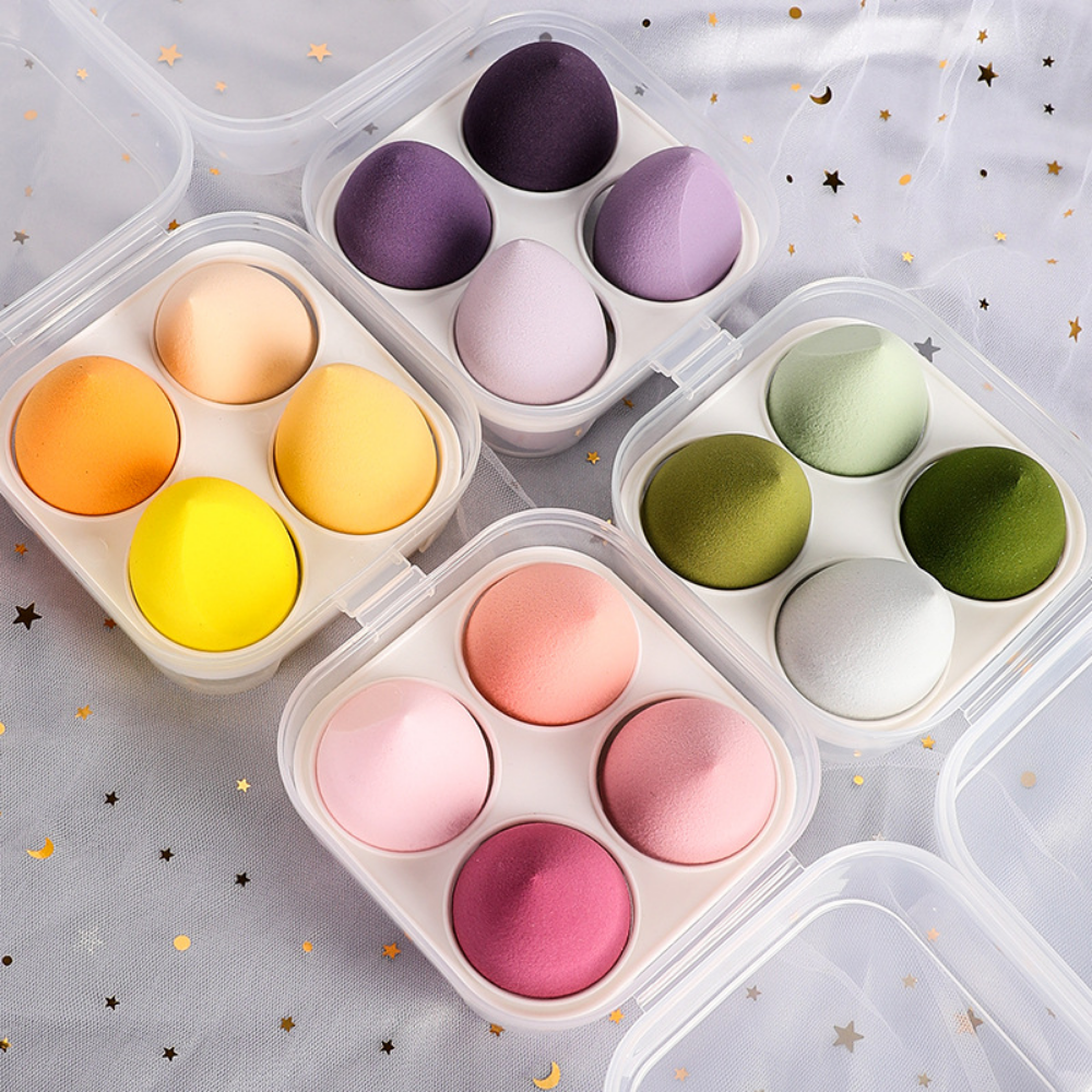 4/8pcs Makeup Sponge Blender Beauty Egg Cosmetic Puff Soft Foundation Sponges Powder Puff Women Make Up Accessories Beauty Tools Beauty World Shop