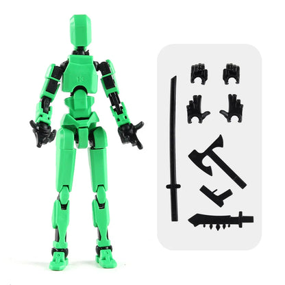 3D Multi-Jointed Movable Shapeshift Robot Joint Dog Creative Printed Mannequin Dummy Action Model Doll Toys for Children's Gifts Beauty World Shop