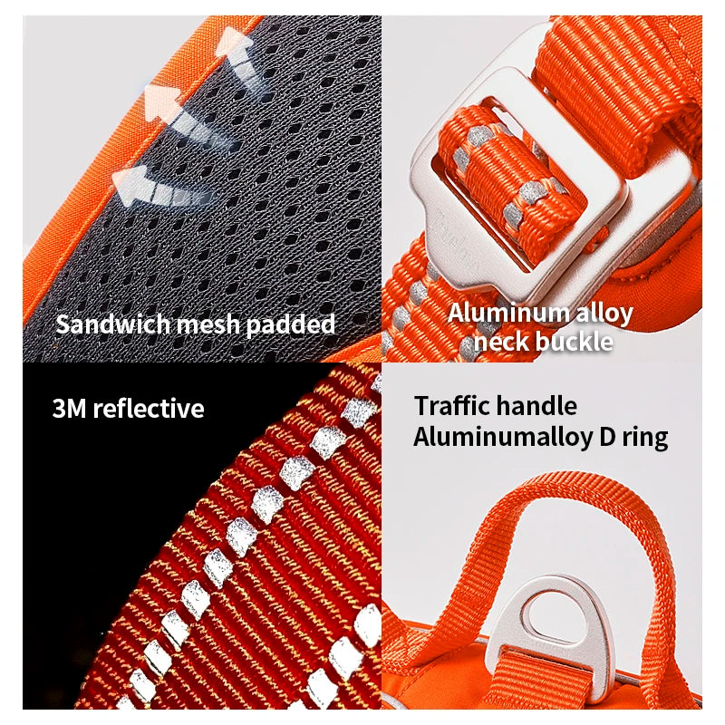 TRUE LOVE Pet Harness No Pull Nylon Reflective Dog Harness Adjustable Comfortable Control Step-in Brilliant Truelove TLH5654 Beauty World Shop