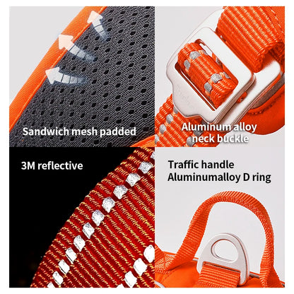 TRUE LOVE Pet Harness No Pull Nylon Reflective Dog Harness Adjustable Comfortable Control Step-in Brilliant Truelove TLH5654 Beauty World Shop