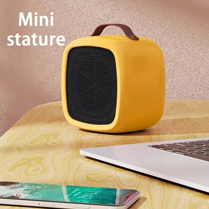 Portable Electric Heater Small Space 500W Fast Heating Lightweight Desktop Warm Air Heater Indoor Office Warmer Fan