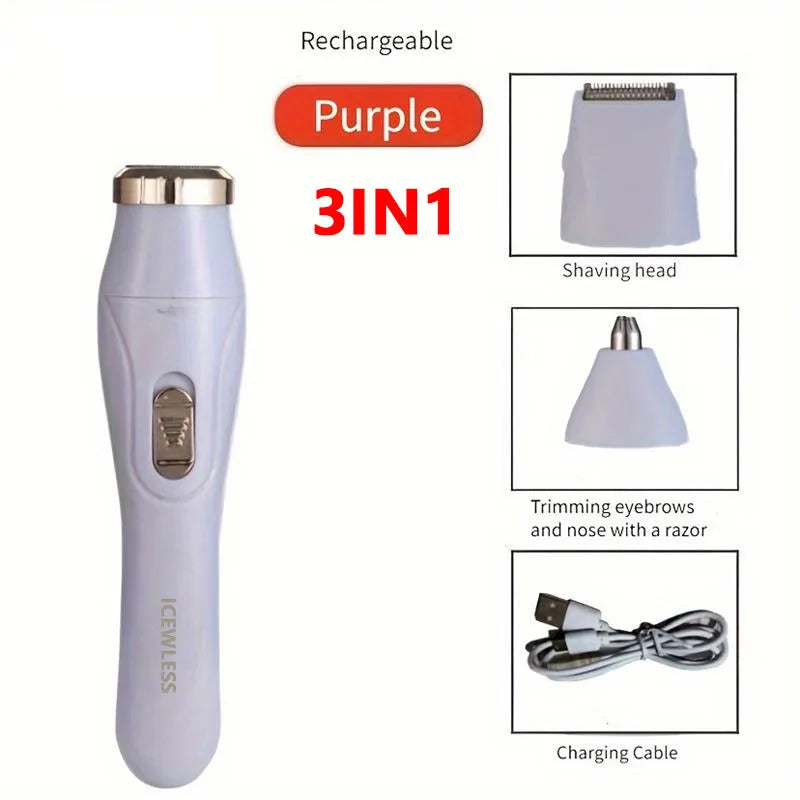 Electric Hair Trimmers for Women Waterproof Razor Painless Private Body Hair Removal Device shaver Bikini Arm Leg Face Shaving Beauty World Shop
