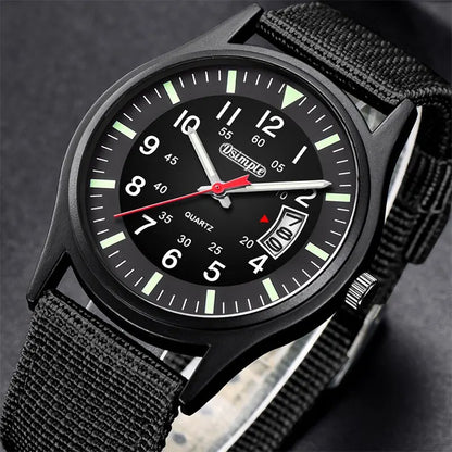Reloj Hombre 2023 Fashion Mens Nylon Watches Luxury Men Army Military Quartz Watch Calendar Date Wristwatch Relogio Masculino Beauty World Shop