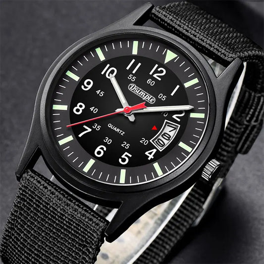 Reloj Hombre 2023 Fashion Mens Nylon Watches Luxury Men Army Military Quartz Watch Calendar Date Wristwatch Relogio Masculino Beauty World Shop