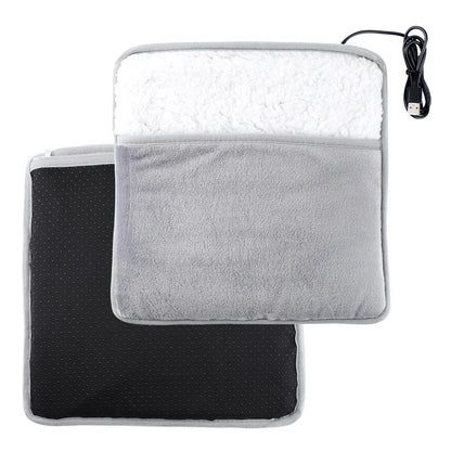 Foot Warmer USB Foot Heater Electric Foot Heating Pad Fast Heating Soft Plush Electric Foot Warmer for Home Heated Feet Warmer