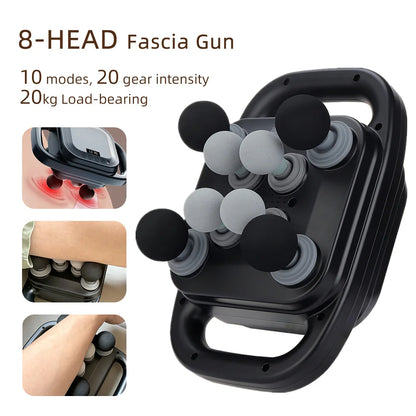 42-Heads Fascia Gun High-Frequency Vibration Body Massage Gun Back and Waist Massager Neck Shoulder Massager Muscle masajeador Beauty World Shop