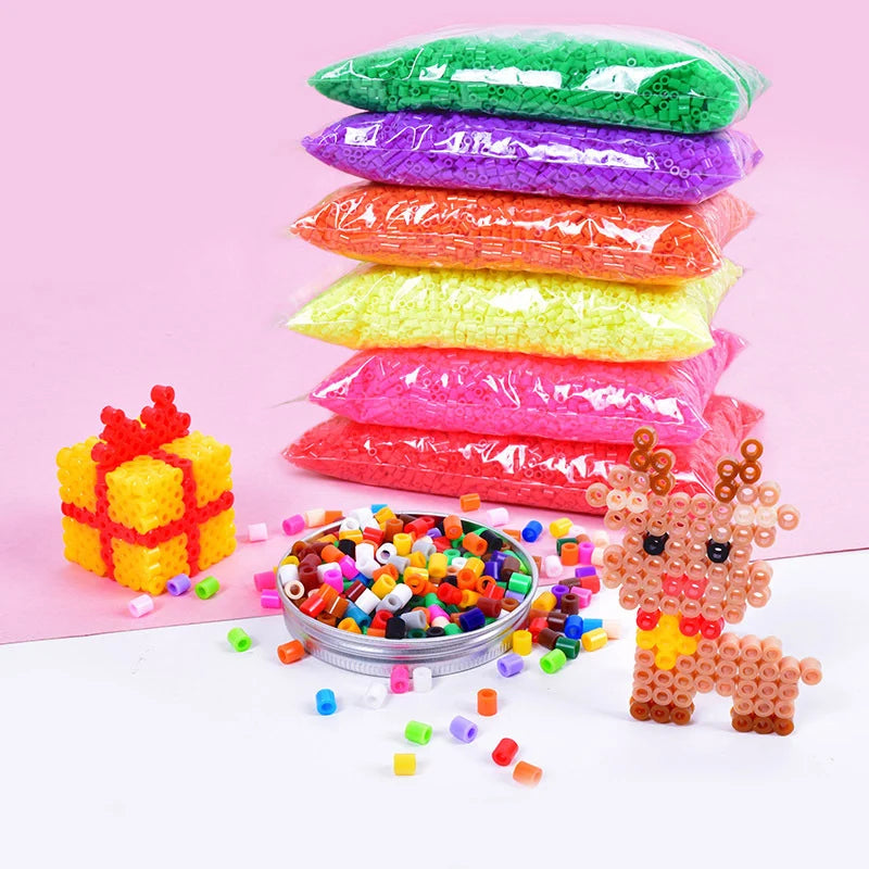 2000 pcs/Bag 2.6mm Hama Beads Puzzle Perlen Iron Beads Diy Perler Fuse Bead Intelligence Educational Toys Beauty World Shop