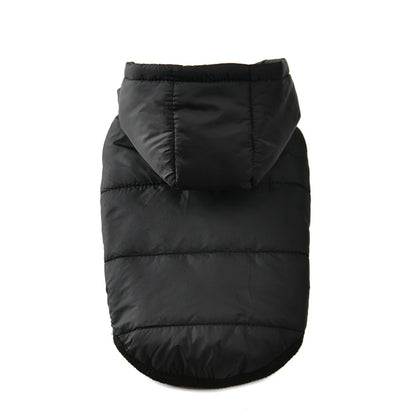 Dog Hooded Winter Jacket Soft Warm Fleece Velvet Puppy Vest Coat  Pet Dog Hat Clothes Cold Proof Winter Padded Yorkies Costume