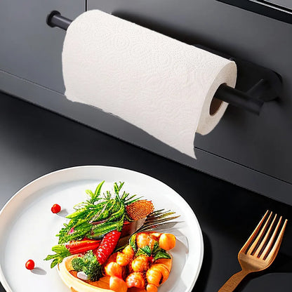 Kitchen Paper Towel Holder Adhesive Tissue Hanger Toilet Roll Paper Dispenser Cabinet Storage Napkin Rack Bathroom Accessories Beauty World Shop