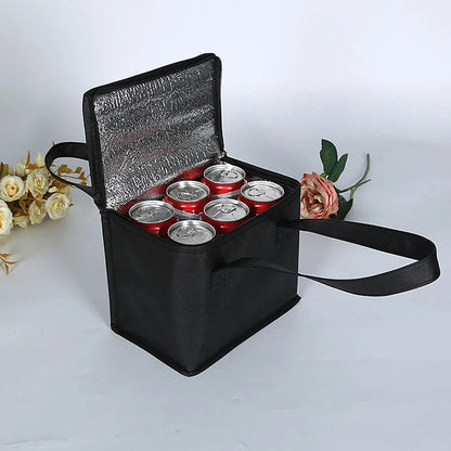 Portable Lunch Cooler Bag Folding Insulation Picnic Ice Pack Food Thermal Bag Drink Carrier Insulated Bags Beer Delivery Bag Beauty World Shop