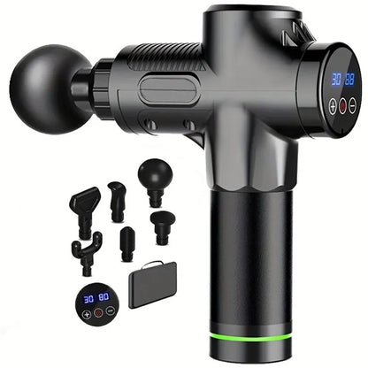 Portable Fascia Gun Vibration Massage Gun For Body Neck Back Deep Muscle Relaxation Fitness Slimming One Head Beauty World Shop