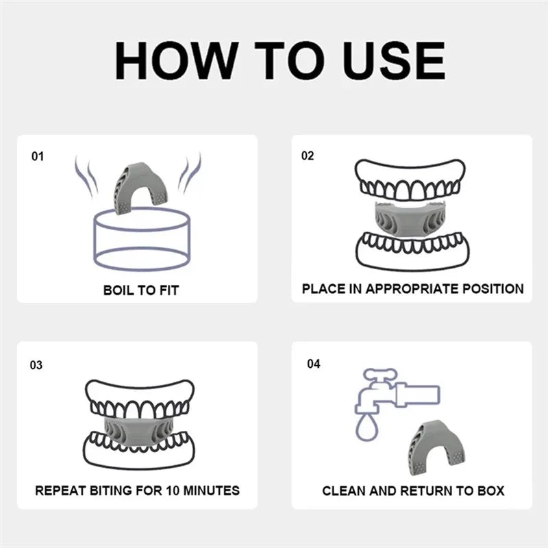 U Shape Jaw Exerciser New Facial Pop N Go Mouth Jawline Face Fitness Muscle Chew Ball Bite Breaker Training Equipment Beauty World Shop
