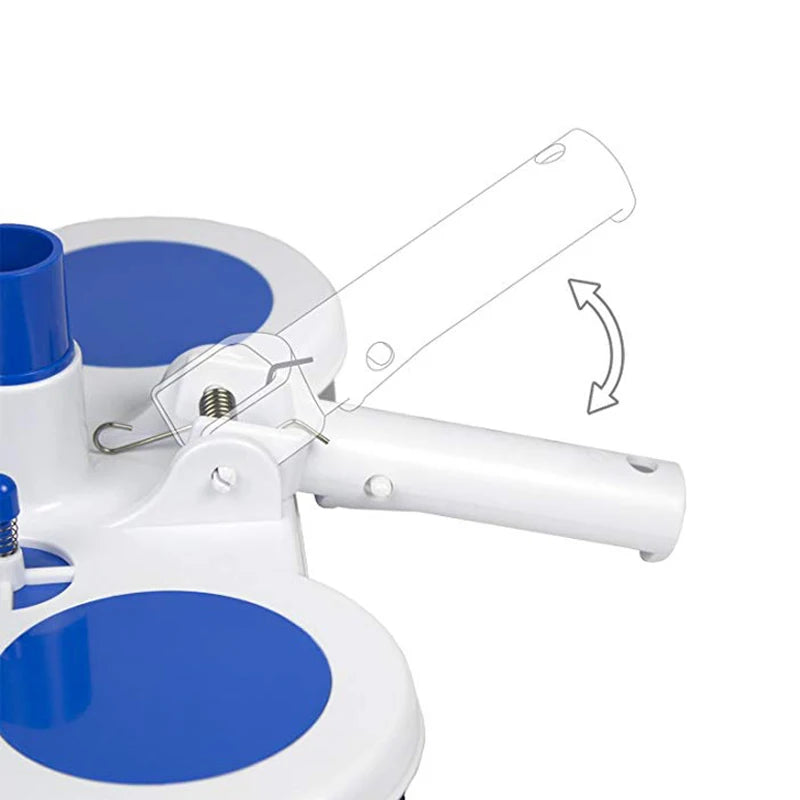 Swimming Pool Suction Head with Brush - Underwater Vacuum Cleaner Tool for Pool Bottom & Wall Cleaning Beauty World Shop