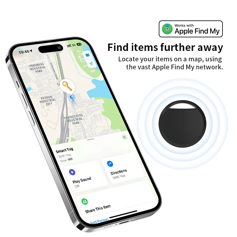 1/2 /4 pcs Anti-lose Tracker for Apple Airtag Replacemen via Find My Bluetooth GPS Tracker For Luggage IOS MFi Key Finder Beauty World Shop