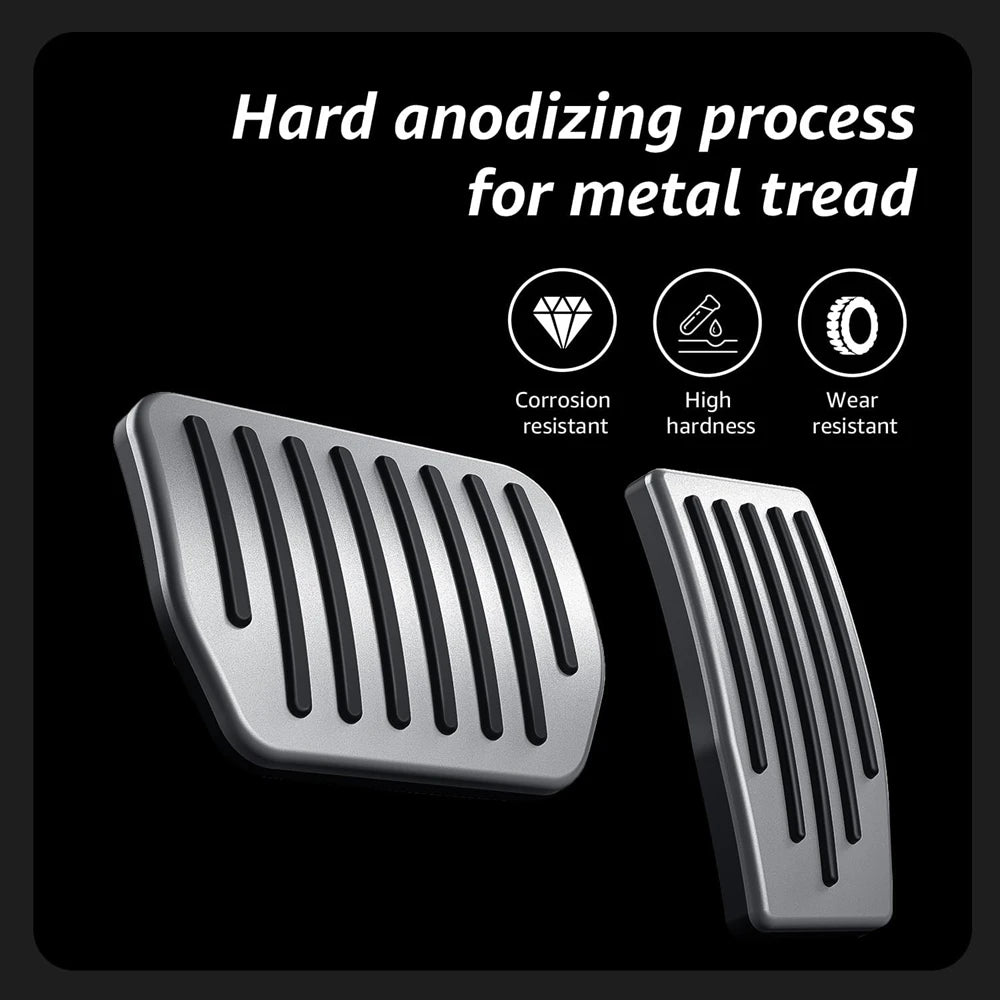 Foot Pedal Pad for Tesla Model 3 Y Juniper Non-Slip Performance Aluminum Car Accessories Model 3/Y Brake Accelerator Pedal Cover Beauty World Shop