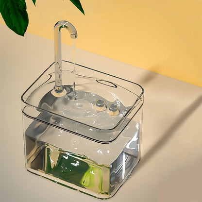 Cat Water Fountain Auto Filter Transparent Cat Drinker USB Electric Mute Recirculate Filtering Drinker for Cats Water Dispenser Beauty World Shop