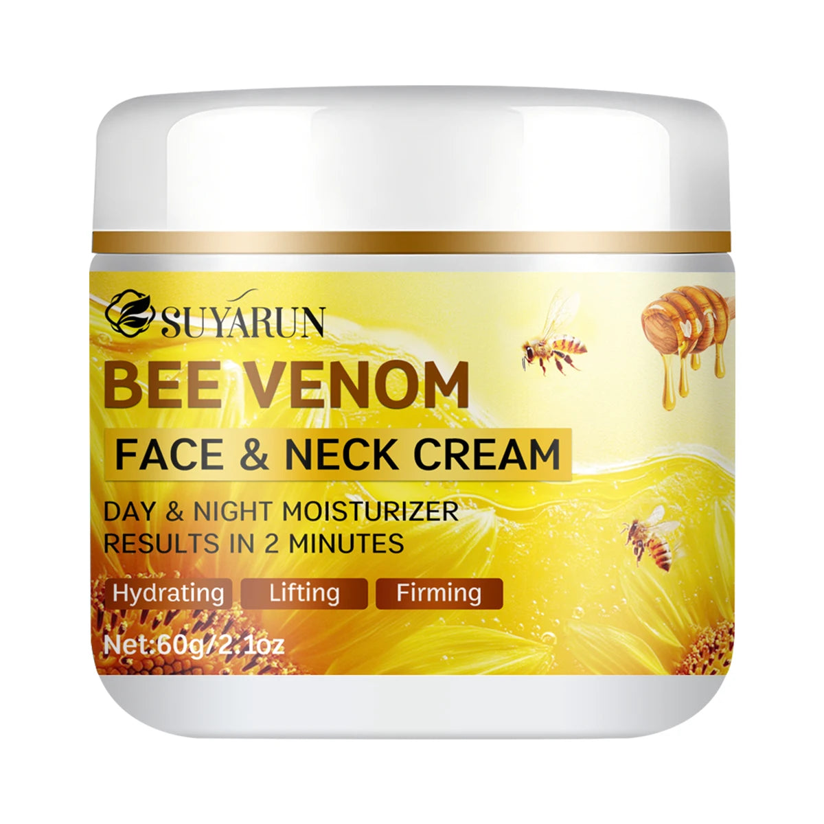 SUYARUN Bee Venom Collagen Anti-Aging Face Cream | Firming Lifting Moisturizer | Wrinkle Reduction | 24H Hydration. Beauty World Shop