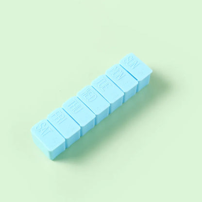 Weekly Pill Box Travel Medicine Storage Pill Case Organizer Drug Container Tablet Dispenser Plastic Independent Lattice Beauty World Shop