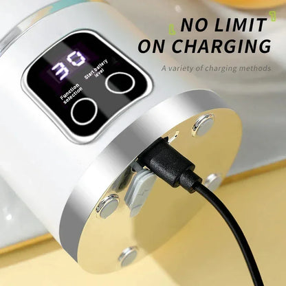blender juicer Portable Electric Juicer 450ml 8 Blades Travel Juicer Machine Chargeable Shakes Smoothie Blenders Fresh Juice Cup Beauty World Shop