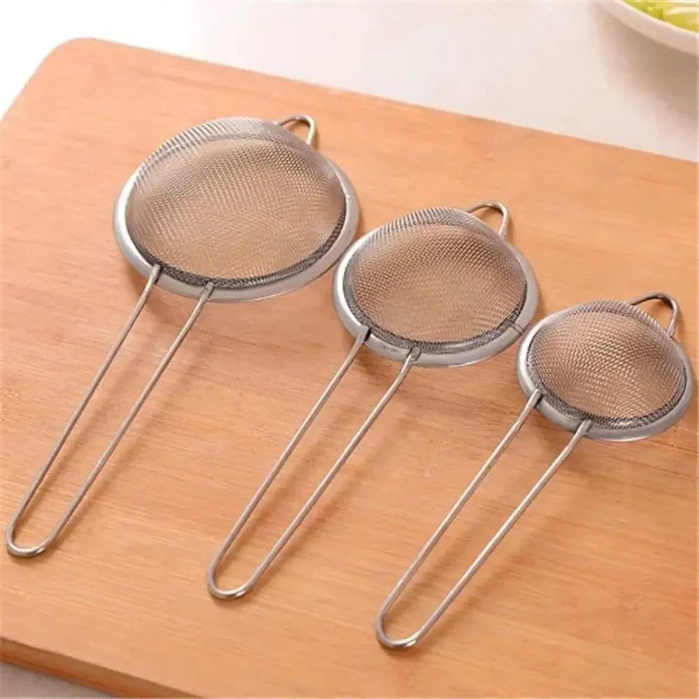 Stainless Steel Ultra Fine Mesh Strainer Sieve for Juice Soya Milk Oil Grid Dumpling Fishing Hotpot Leaky Spoon Household Kitche Beauty Trend Shop